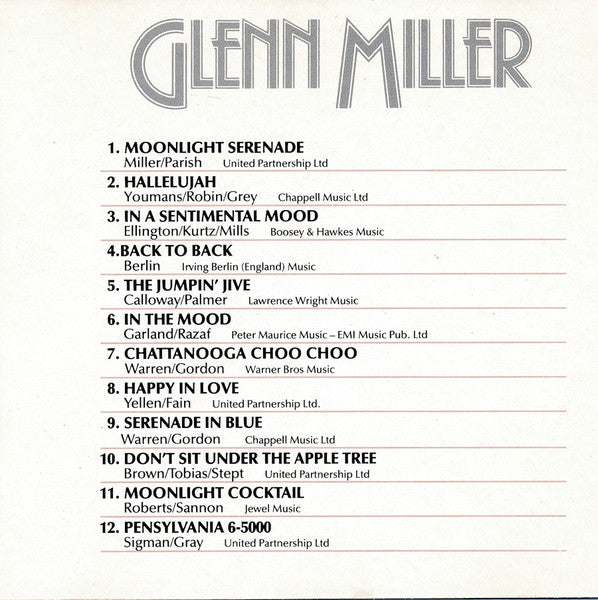 Glenn Miller : Glenn Miller (CD, Comp)