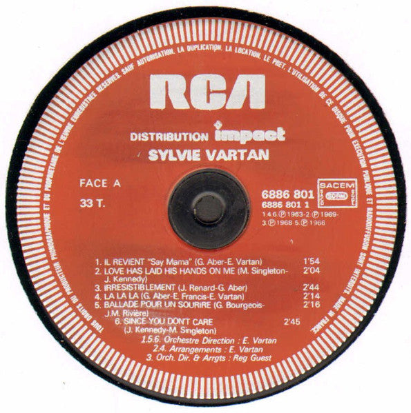Sylvie Vartan : Sylvie Vartan (LP, Comp, RE)