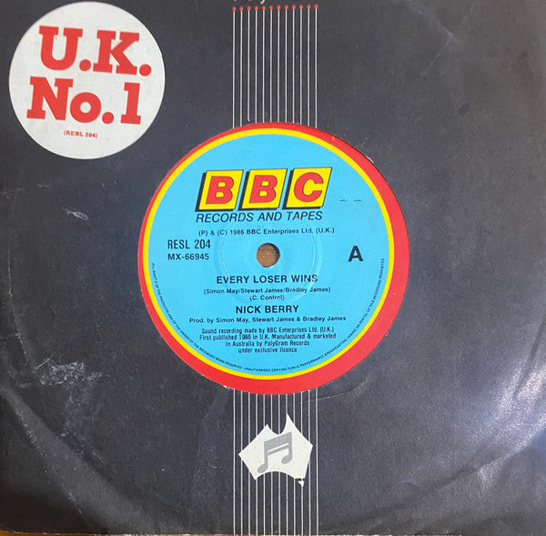 Nick Berry : Every Loser Wins (7", Single)