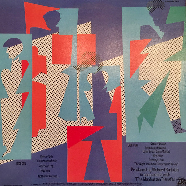 The Manhattan Transfer : Bodies And Souls (LP, Album)