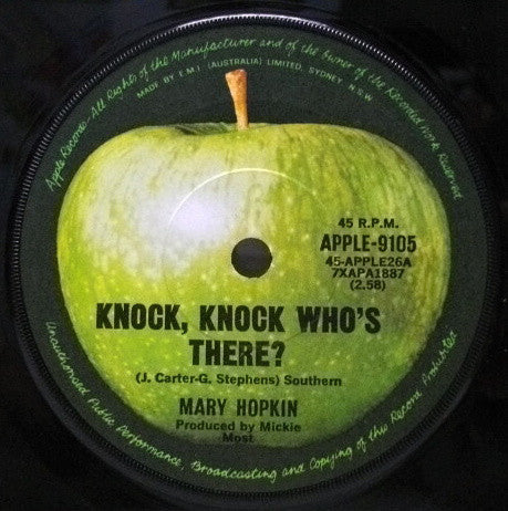 Mary Hopkin : Knock, Knock Who's There? (7", Single, Mono)