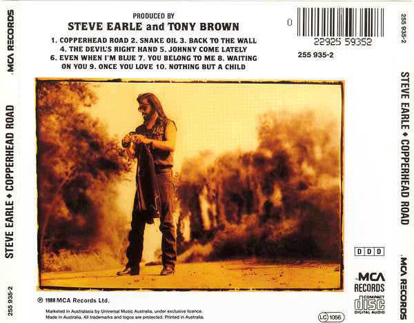Steve Earle : Copperhead Road (CD, Album, RE)