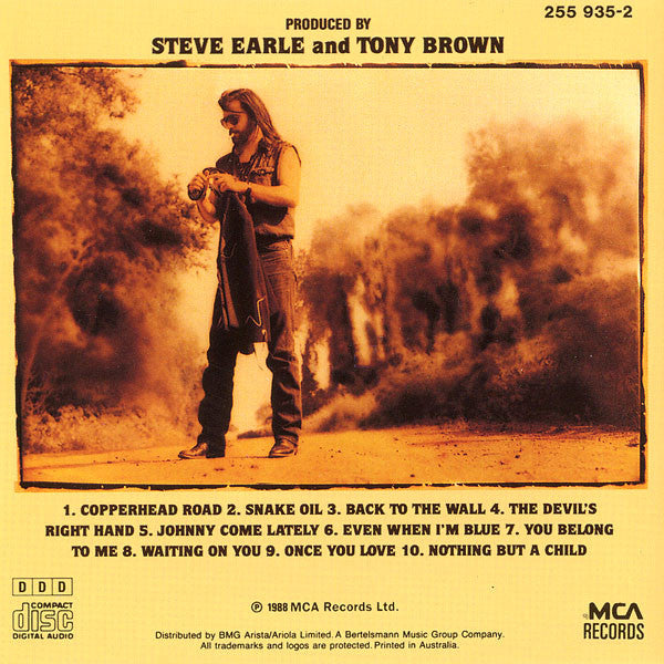Steve Earle : Copperhead Road (CD, Album, RE)