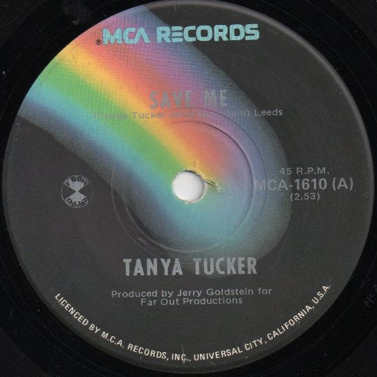 Tanya Tucker : Save Me (7", Single)