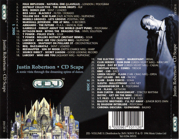 Justin Robertson : CD Scape (2xCD, Mixed)