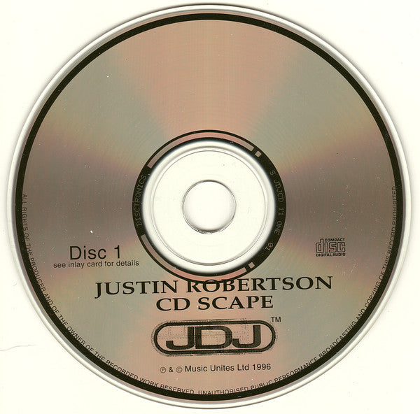 Justin Robertson : CD Scape (2xCD, Mixed)