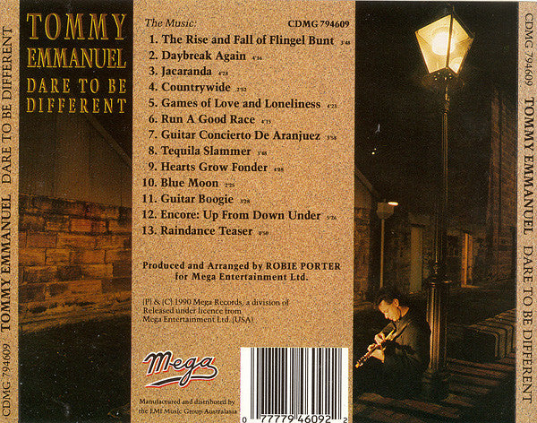 Tommy Emmanuel : Dare To Be Different (CD, Album)