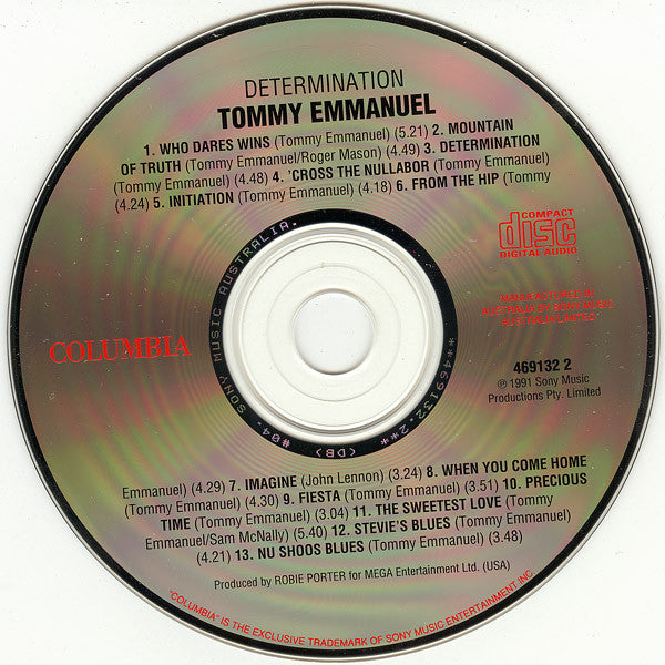 Tommy Emmanuel : Determination (CD, Album, RE)