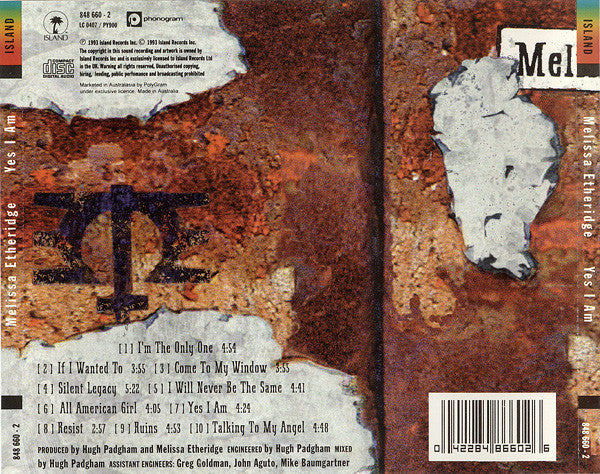 Melissa Etheridge : Yes I Am (CD, Album)