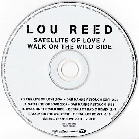 Lou Reed : Satellite Of Love / Walk On The Wild Side (CD, Single, Dlx, Enh)