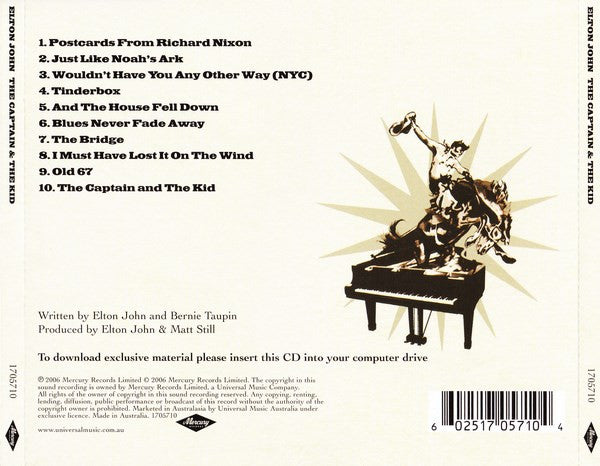 Elton John : The Captain & The Kid (CD, Album)