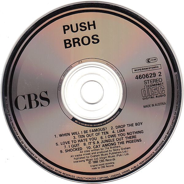 Bros : Push (CD, Album)