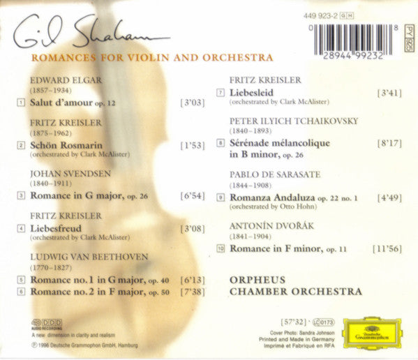 Gil Shaham : Violin Romances (CD, Album)