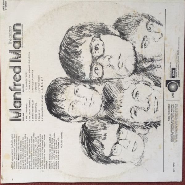 Manfred Mann : The Greatest Hits Of Manfred Mann (LP, Comp)