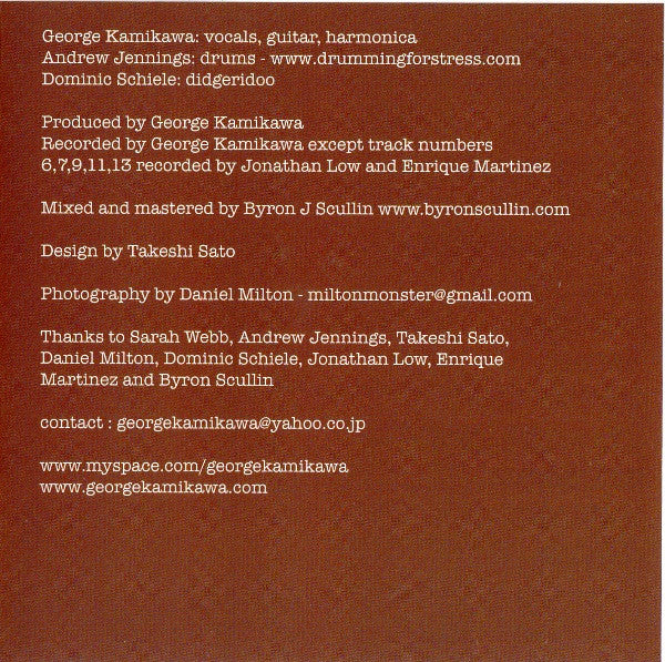 George Kamikawa : Sliding Days (CD, Album)