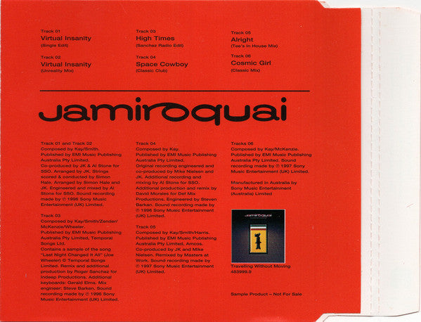 Jamiroquai : Virtual Insanity (CD, Smplr)