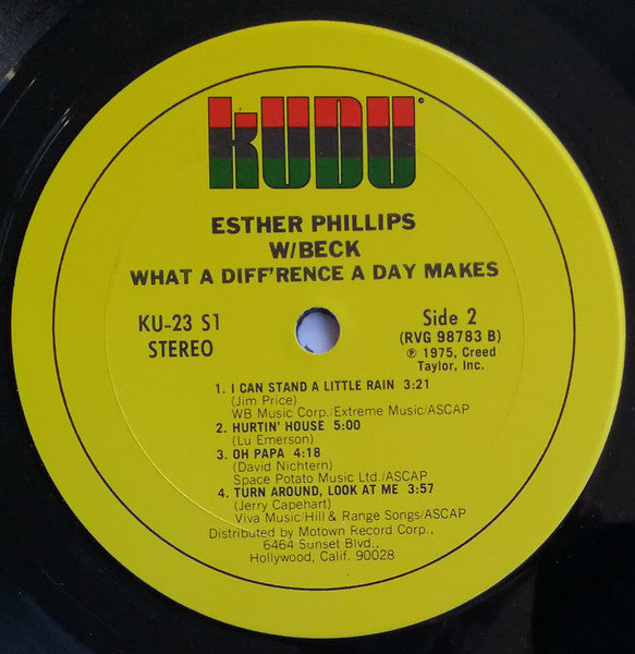 Esther Phillips W/ Joe Beck : What A Diff'rence A Day Makes (LP, Album)