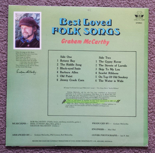 Graham McCarthy : Best Loved Folk Songs (LP, Album)