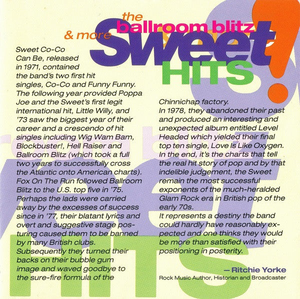 Sweet* : The Ballroom Blitz & More Sweet Hits (CD, Comp)