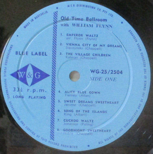 William Flynn And His Orchestra : Old-Time Ballroom (LP, Album, RE)