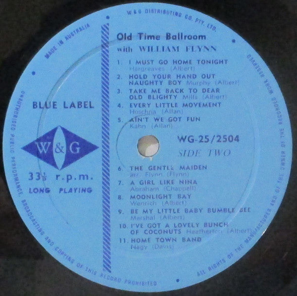 William Flynn And His Orchestra : Old-Time Ballroom (LP, Album, RE)
