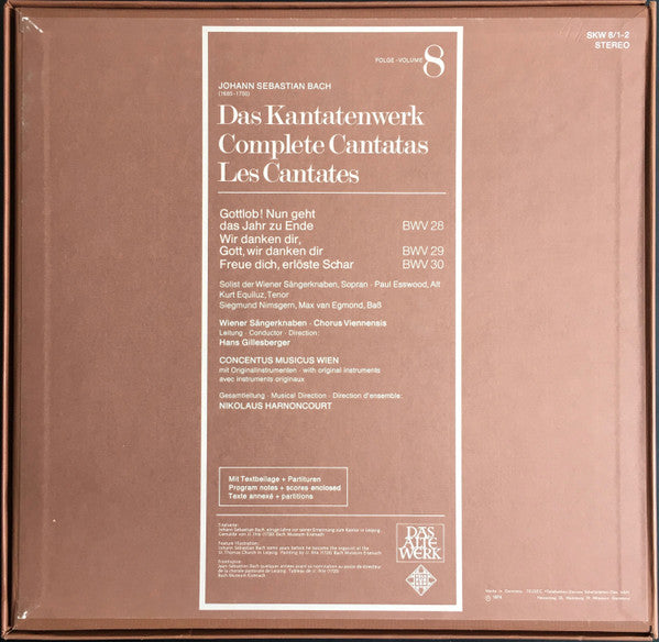 Bach* : Kantatenwerk · Complete Cantatas | BWV 28-30 | 8 (2xLP + Box)