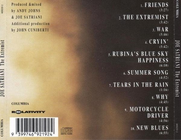 Joe Satriani : The Extremist (CD, Album)