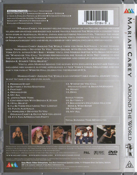 Mariah Carey : Around The World (DVD)