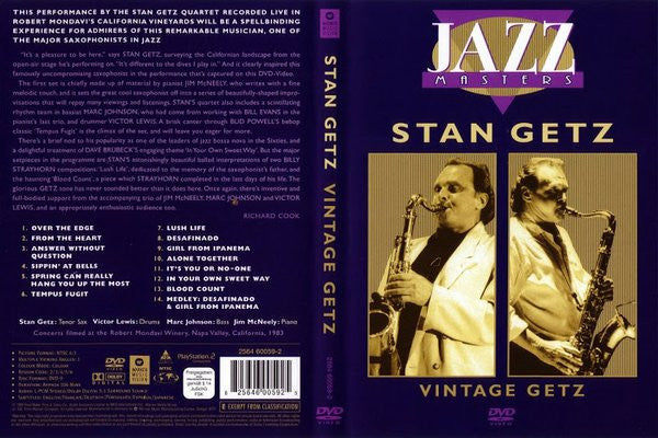 Stan Getz : Vintage Getz (DVD-V, NTSC)