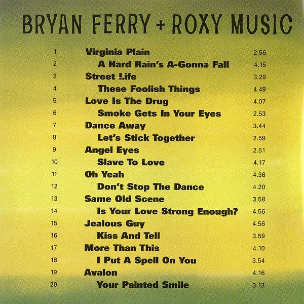 Bryan Ferry + Roxy Music : More Than This - The Best Of Bryan Ferry + Roxy Music (CD, Comp)