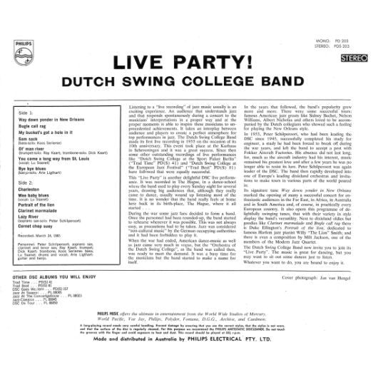 The Dutch Swing College Band : Live Party! (LP, Album)