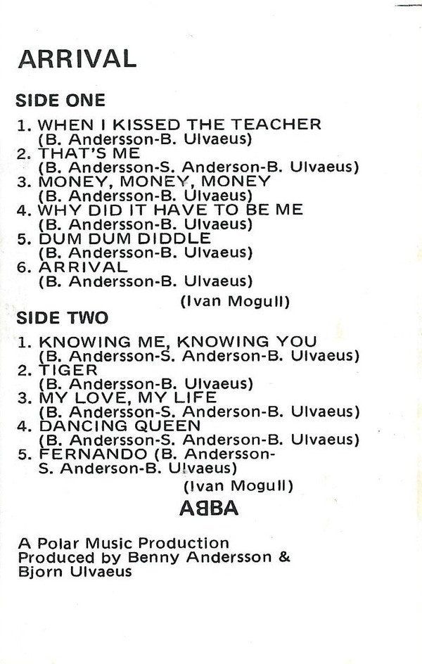 ABBA : Arrival (Cass, Album, RE, Lig)