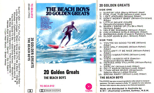 The Beach Boys : 20 Golden Greats (Cass, Comp)