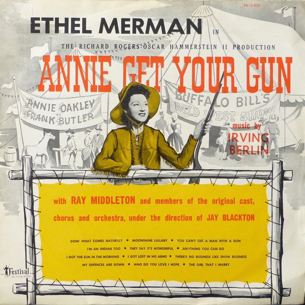 Ethel Merman With Ray Middleton : Annie Get Your Gun (LP, Mono)