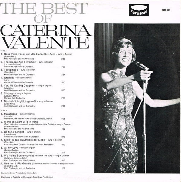 Caterina Valente : The Best Of Caterina Valente (LP, Comp, RE)