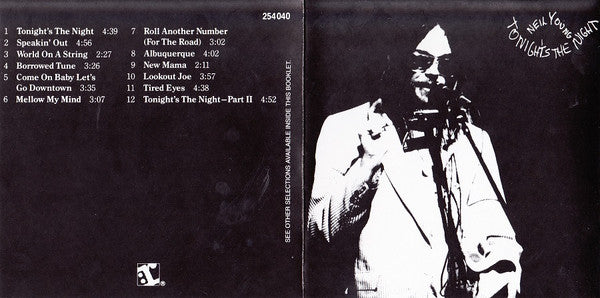 Neil Young : Tonight's The Night (CD, Album, RE)