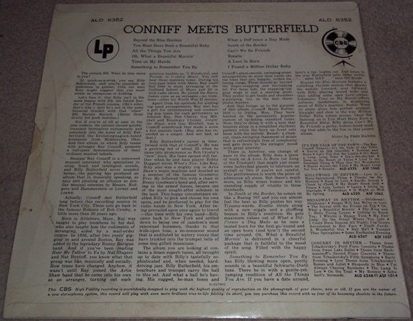 Ray Conniff, Billy Butterfield : Conniff Meets Butterfield (LP)