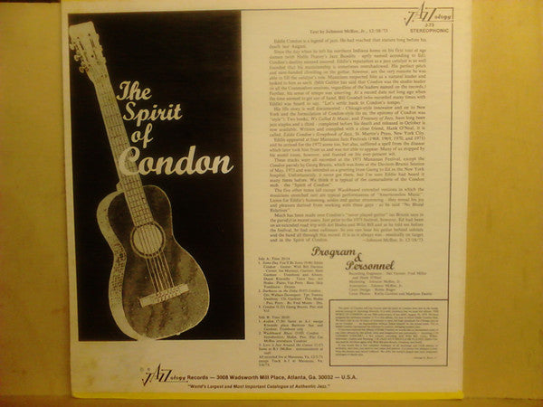 Eddie Condon : The Spirit Of Condon (LP)
