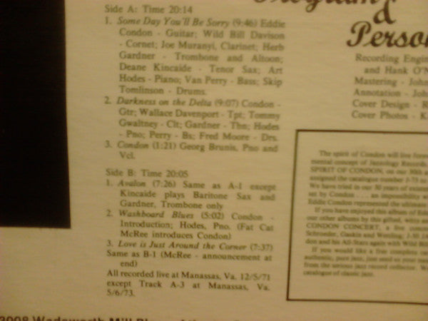 Eddie Condon : The Spirit Of Condon (LP)