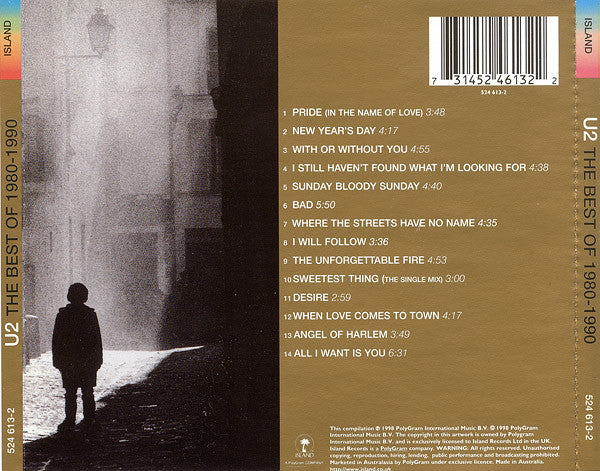U2 : The Best Of 1980-1990 (CD, Comp, SSD)