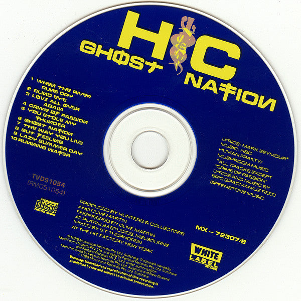 Hunters & Collectors : Ghost Nation (CD, Album, RE)