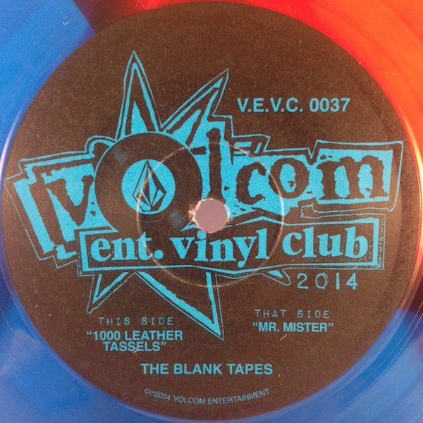 The Blank Tapes : 1000 Leather Tassels / Mr. Mister 7" (7", Ltd, Num, Blu)