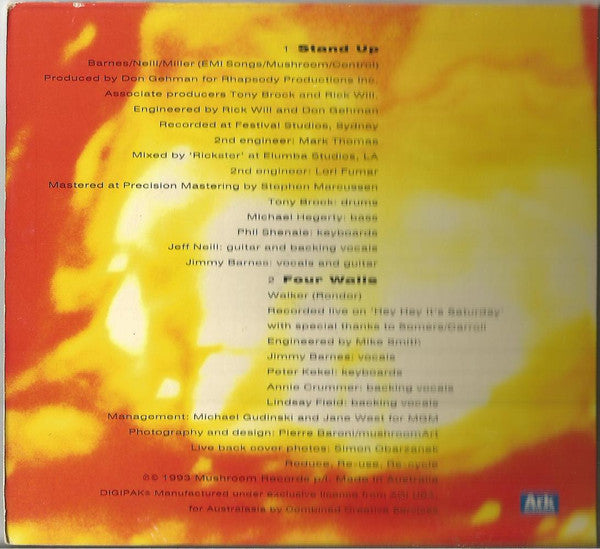 Jimmy Barnes : Stand Up (CD, Single, Ltd)