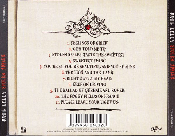 Paul Kelly (2) : Stolen Apples (CD, Album)