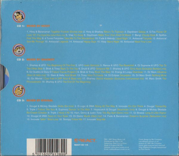 Hixxy, Sharkey & Dougal : Bonkers 3 - A Journey Into Madness (3xCD, Mixed)