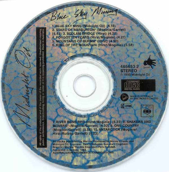 Midnight Oil : Blue Sky Mining (CD, Album)