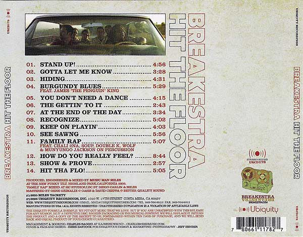Breakestra : Hit The Floor (CD, Album)