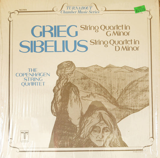 Edvard Grieg / Jean Sibelius ; Københavns Strygekvartet : String Quartet In G Minor / String Quartet In D Minor (LP, Comp, RM)