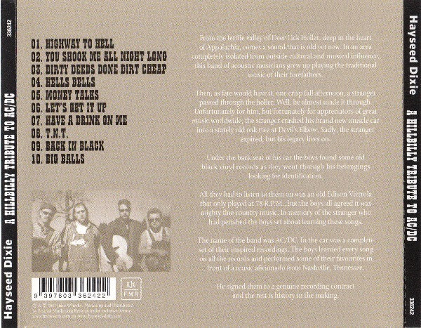 Hayseed Dixie : A Hillbilly Tribute To AC/DC (CD, Album)