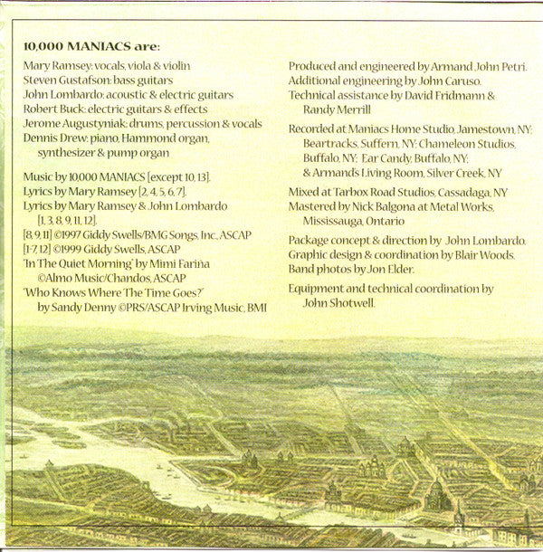 10,000 Maniacs : The Earth Pressed Flat (CD, Album)